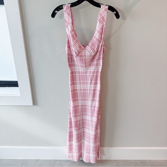 NWT Reformation Beauden Sleeveless V-Neck Crepe Midi Dress - Picture 3 of 11